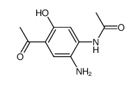 4-Acetamino-5-amino-2-hydroxy-acetophenon结构式