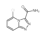 2-chloro-1,7,8-triazabicyclo[4.3.0]nona-2,4,6,8-tetraene-9-carboxamide结构式