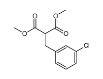 dimethyl 2-[(3-chlorophenyl)methyl]propanedioate Structure