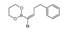 2-(1-bromo-4-phenylbut-1-enyl)-1,3,2-dioxaborinane结构式