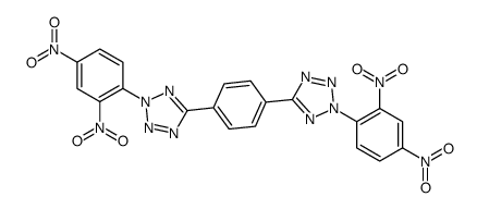 2-(2,4-dinitrophenyl)-5-[4-[2-(2,4-dinitrophenyl)tetrazol-5-yl]phenyl]tetrazole Structure