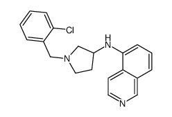 N-[1-[(2-chlorophenyl)methyl]pyrrolidin-3-yl]isoquinolin-5-amine Structure