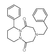 4-phenethyl-11-phenyl-1,4,7-triazabicyclo[5.4.0]undecane-2,6-dione Structure