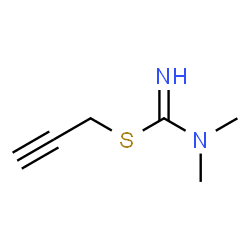 Carbamimidothioic acid, N,N-dimethyl-, 2-propynyl ester (9CI) Structure