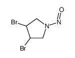 3,4-dibromo-1-nitrosopyrrolidine结构式