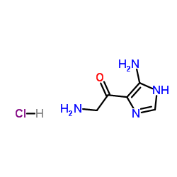 2-amino-1-(5-amino-1H-imidazol-4-yl)ethanone dihydrochloride structure