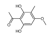 2',6'-Dihydroxy-4'-methoxy-3'-methylacetophenone结构式