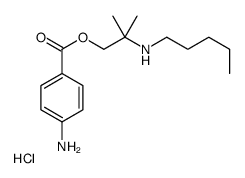 [1-(4-aminobenzoyl)oxy-2-methylpropan-2-yl]-pentylazanium,chloride结构式