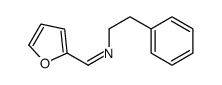 N-[(E)-2-Furylmethylidene]-2-phenylethanamine结构式