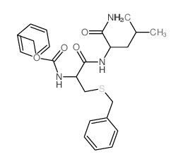 L-Leucinamide, N-[(phenylmethoxy)carbonyl]-S-(phenylmethyl)-L-cysteinyl- (9CI) structure