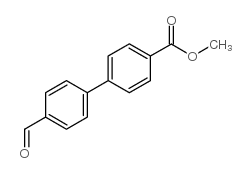 4-(4-甲酰苯基)苯甲酸甲酯结构式