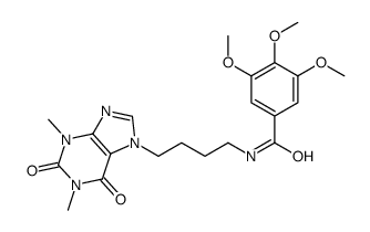 N-[4-(1,3-dimethyl-2,6-dioxopurin-7-yl)butyl]-3,4,5-trimethoxybenzamide Structure