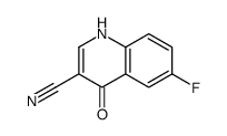 6-Fluoro-4-hydroxyquinoline-3- carbonitrile结构式