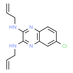 6-Chloro-N,N'-bis(2-propenyl)-2,3-quinoxalinediamine Structure