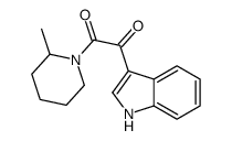 1-(1H-Indol-3-yloxoacetyl)-2-methylpiperidine结构式