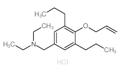 diethyl-[(4-prop-2-enoxy-3,5-dipropyl-phenyl)methyl]azanium chloride Structure