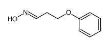3-phenoxy-propionaldehyde-oxime结构式