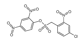 2,4-dinitrophenyl 4-chloro-2-nitrophenylmethanesulphonate结构式