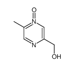 2-hydroxymethyl-5-methylpyrazine-4-oxide结构式