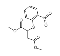 (2-nitro-phenylsulfanyl)-succinic acid dimethyl ester Structure