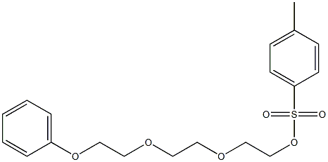 Ethanol, 2-[2-(2-phenoxyethoxy)ethoxy]-, 4-methylbenzenesulfonate structure