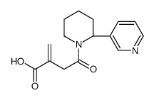 2-methylidene-4-oxo-4-[(2S)-2-pyridin-3-ylpiperidin-1-yl]butanoic acid Structure