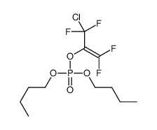 Phosphoric acid dibutyl 1-(chlorodifluoromethyl)-2,2-difluoroethenyl ester结构式