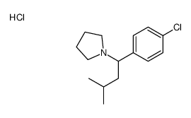1-[1-(4-chlorophenyl)-3-methylbutyl]pyrrolidine,hydrochloride结构式