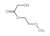 Acetic acid,2-hydroxy-, 2-methoxyethyl ester结构式