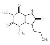 1,3-dimethyl-9-propyl-8-sulfanylidene-7H-purine-2,6-dione Structure