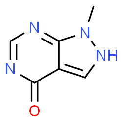 4H-Pyrazolo[3,4-d]pyrimidin-4-one,1,2-dihydro-1-methyl-(9CI) Structure