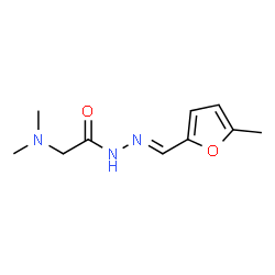 Glycine, N,N-dimethyl-, [(5-methyl-2-furanyl)methylene]hydrazide (9CI)结构式