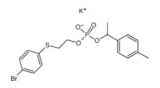 potassium 2-((4-bromophenyl)thio)ethyl (1-(p-tolyl)ethyl) phosphate结构式