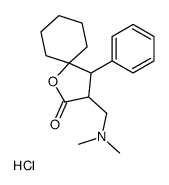 3-[(dimethylamino)methyl]-4-phenyl-1-oxaspiro[4.5]decan-2-one,hydrochloride Structure