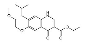ethyl 6-(2-methoxyethoxy)-7-(2-methylpropyl)-4-oxo-1H-quinoline-3-carboxylate结构式