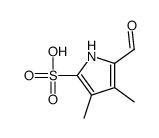 1H-Pyrrole-2-sulfonicacid,5-formyl-3,4-dimethyl-(9CI) structure