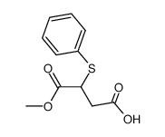 1-methyl hydrogen 2-(phenylthio)succinate结构式