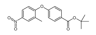 tert-butyl 4-(2-methyl-4-nitrophenoxy)benzoate structure