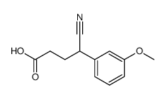 4-cyano-4-(3-methoxyphenyl)butyric acid Structure