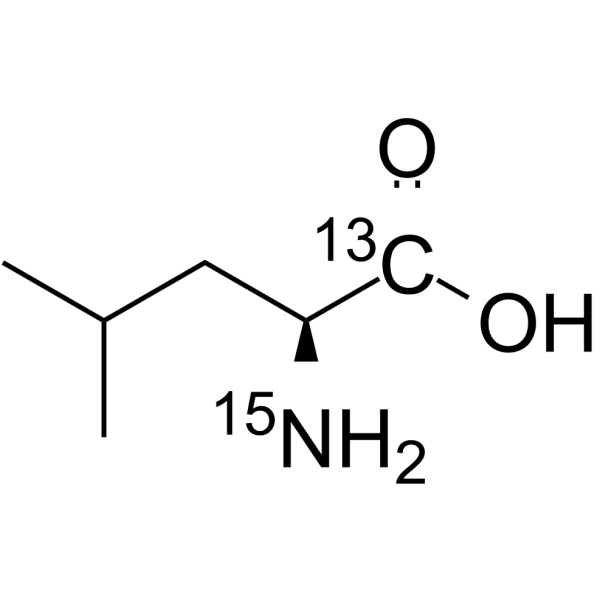 L-Leucine-1-13C,15N Structure