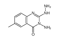 3-amino-2-hydrazinyl-6-methylquinazolin-4(3H)-one结构式