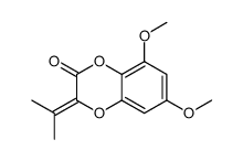 6,8-Dimethoxy-3-(1-methylethylidene)-1,4-benzodioxin-2(3H)-one Structure