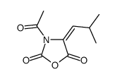 3-acetyl-4-(2-methylpropylidene)-1,3-oxazolidine-2,5-dione Structure