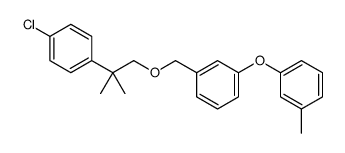 1-((2-(4-Chlorophenyl)-2-methylpropoxy)methyl)-3-(3-methylphenoxy)benz ene结构式
