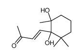 4t-(1,2-dihydroxy-2,6,6-trimethyl-cyclohexyl)-but-3-en-2-one结构式