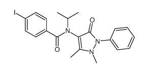 N-(1,5-dimethyl-3-oxo-2-phenyl-pyrazol-4-yl)-4-iodo-N-propan-2-yl-benz amide图片