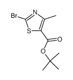 5-Thiazolecarboxylicacid,2-bromo-4-methyl-,1,1-dimethylethylester(9CI) structure