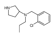 (3S)-N-[(2-chlorophenyl)methyl]-N-propylpyrrolidin-3-amine Structure