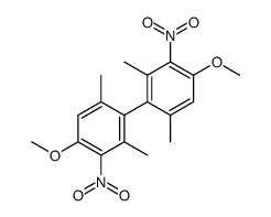 1-methoxy-4-(4-methoxy-2,6-dimethyl-3-nitrophenyl)-3,5-dimethyl-2-nitrobenzene Structure