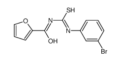 N-[(3-bromophenyl)carbamothioyl]furan-2-carboxamide结构式